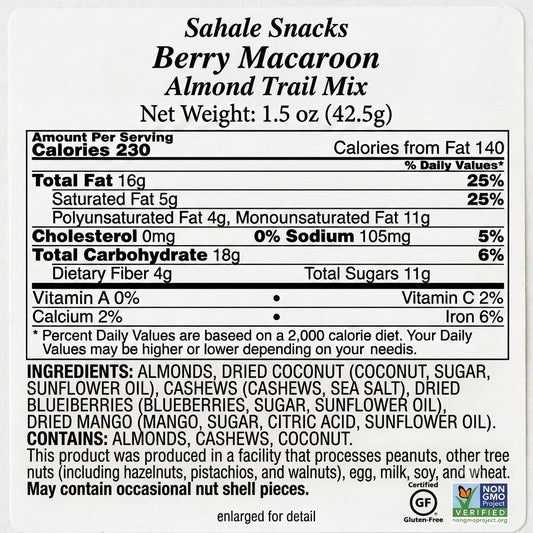 Flamingo Nuts - Berry Macaroon Almond Trail Mix