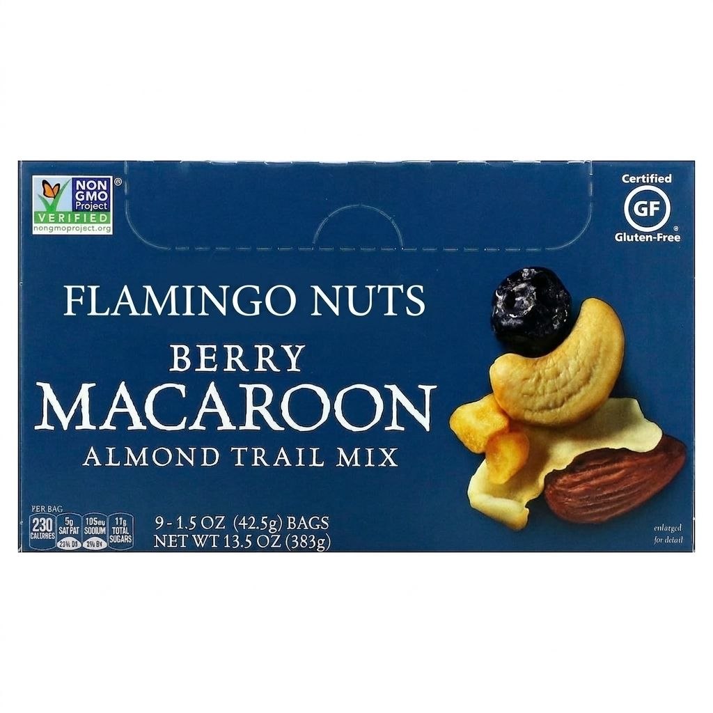 Flamingo Nuts - Berry Macaroon Almond Trail Mix
