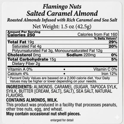 Flamingo Nuts - Salted Caramel Almond