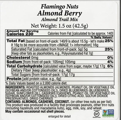 Flamingo Nuts Almond Berry